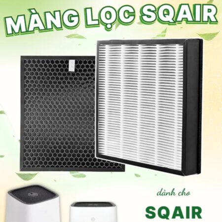 Màng Lọc Không Khí SQAIR - Smart Air, Size 264*264*50mm, 255*255*10mm, HEPA Lọc Bụi, Than Khử Mùi