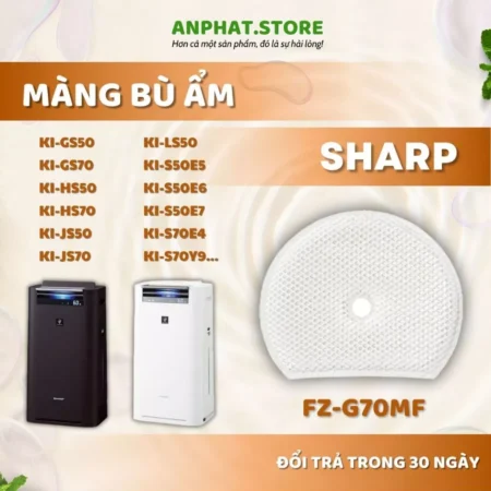 (LOẠI 1) Màng Bù Ẩm SHARP: KI-GS50, GS70, HS50, HS70, JS50, JS70, LS50, S50E5, S50E6,...