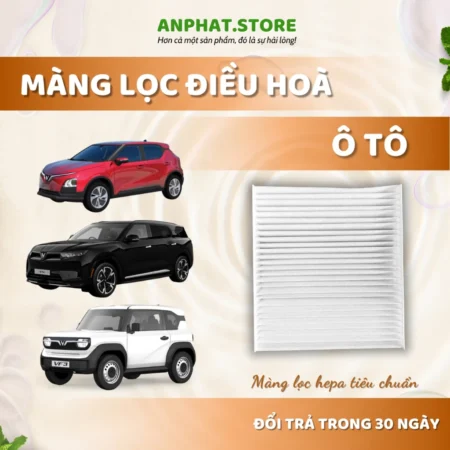 Lọc Gió Điều Hòa Ô Tô Vinfast VF3, VFe34, VF5, VF6, VF7, VF8, VF9, Fadil, Lux A, Lux SA,.. Màng HEPA