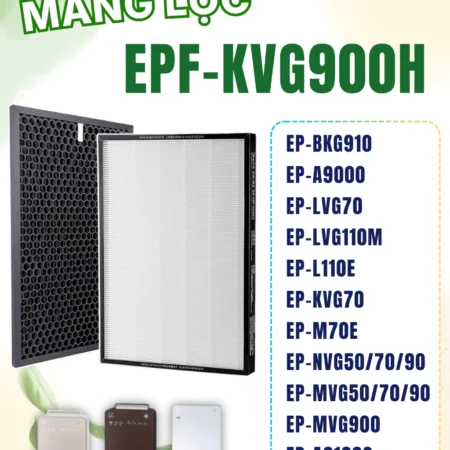 Màng Lọc Không Khí Hitachi Mã EPF-KVG900H, EPF-KVG900D size: 433x300x37mm, 415x288x10mm, Lọc Bụi Mịn