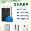 Màng Lọc Không Khí Sharp : FZ-W80HF, KC-C150, KC-80Y, KC-Z80, KC-W80,...Màng Lọc Hepa, Khử Mùi