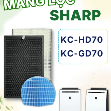 Màng Lọc Không khí Sharp : FZ-GD70HF, KC-HD70, KC-GD70,.. Màng Lọc Giá Rẻ, Màng Lọc Máy Lọc Hút Ẩm