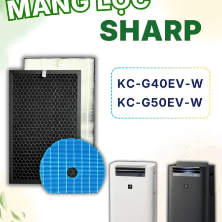 Màng Lọc Không Khí Sharp : FZ-G40HFE, KC-G40EV, KC-G50EV, FZ-G40DFE, FZ-D40HFE,…Màng Lọc Hepa