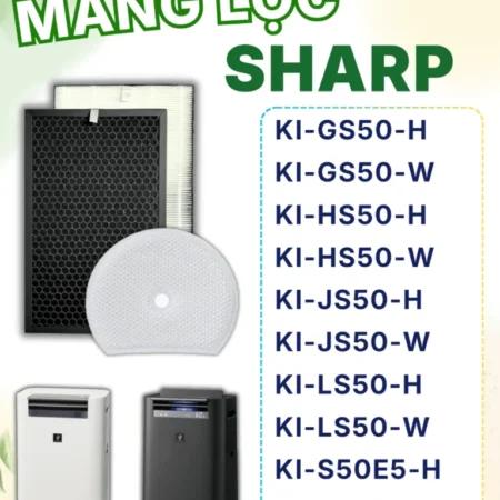 Màng Lọc Không Khí Sharp Mã: KI-GS50, D50HF, JS50, HS50, LS50,... Và Nhiều Mã Khác Để Ở Mô Tả