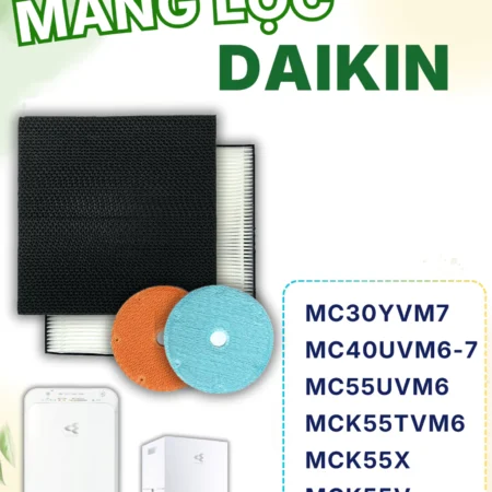 Màng Lọc Không Khí Daikin : MCQ30ZVM7, MC30YVM7, MC40UVM6-7, MC55UVM6, MCK55TVM6,MCK55X,...