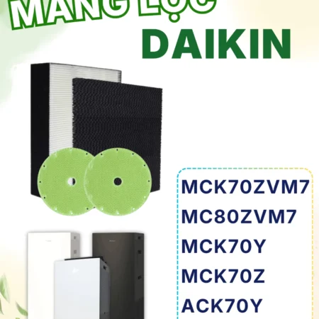Màng Lọc Không Khí Daikin: MCK70ZVM7, MC80ZVM7,.. Màng Lọc Tĩnh Điện, Màng Lọc Daikin Cột