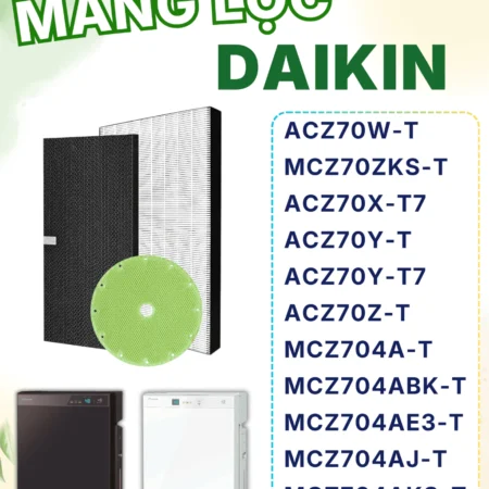 Màng Lọc Không Khí Daikin: KAFP092A4 ACZ70W, MCZ70W, MCZ70Z, MCZ70WKS, MCZ704A, MCZ70Y,...