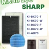 Màng Lọc Không Khí Sharp : FZ-BX70HF, KI-BX70, KI-DX70, KI-AX70,... Màng Lọc HEPA, Màng Lọc Giá Rẻ