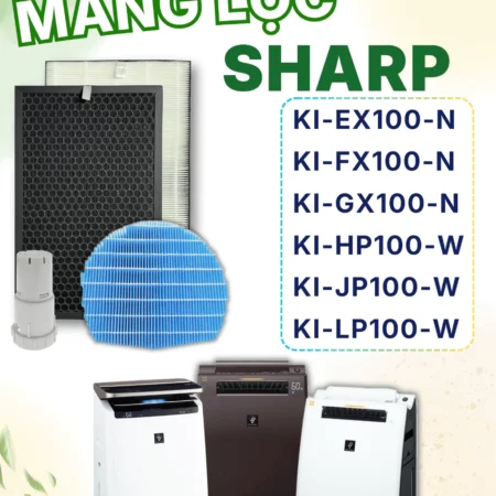 Màng Lọc Không Khí Sharp : FZ-E100HF, KI-EX100, DX100, FX100, GX100, GS100, HX100, GF70, WF70.v..v