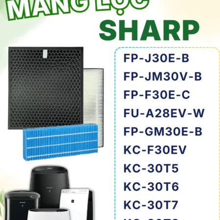 Màng Lọc Không Khí Sharp : FZ-F30HFE, KC-F30EV, 30T5, FP-J30E, JM30V, F30E, GM30E, FU-A28EV,.