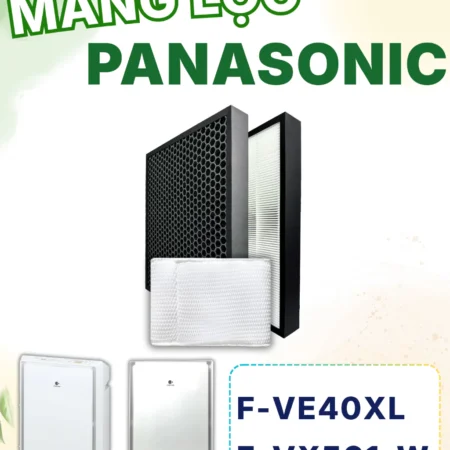 Màng Lọc Không Khí Panasonic: F-VE40XL, F-VX501,.. Màng Lọc Kết Hợp Hepa Và Than Hoạt Tính