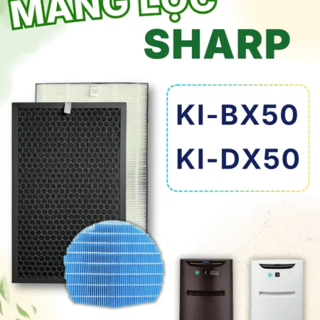 Màng Lọc Không Khí Sharp :  FZ-BX50HF, KI-BX50, KI-DX50,... Màng Lọc Than Khử Mùi, Màng Lọc Giá Rẻ