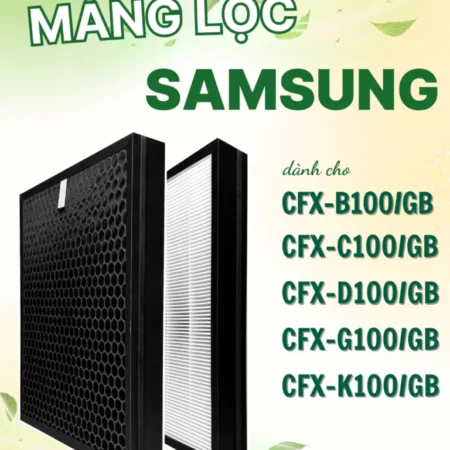 Màng Lọc Không Khí CleanFilter Thay Thế Máy Samsung - Bộ Lọc HEPA Lọc Bụi - Than Hoạt Tính Khử Mùi