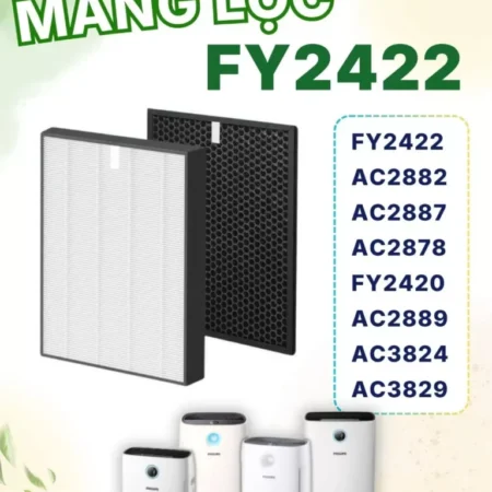 Màng Lọc CleanFilter Mã FY2422 Thay Thế: FY2420, AC2882, AC2887, AC2878, AC2889, AC3824, AC3829,...- Philips