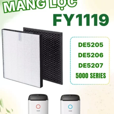 Màng Lọc CleanFilter Mã FY1119 Thay Thế : DE5205, DE5206, DE5207,.. Màng HEPA Lọc Bụi, Than Hoạt Tính - Philips